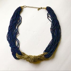 Beaded knot necklace